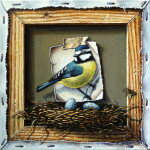 "The nest" 2013 oil on canvas 22x22cm