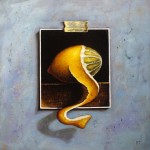 Still life with lemon 2016 oil on canvas 30x30cm
